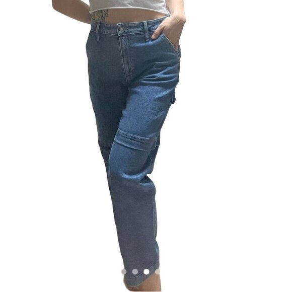 Hollister Ultra High Rise Dad Jeans Size 31 Carpenter Style - Picture 6 of 10